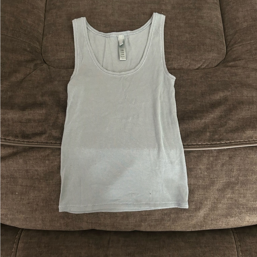 Baby blue SKIMS tank top